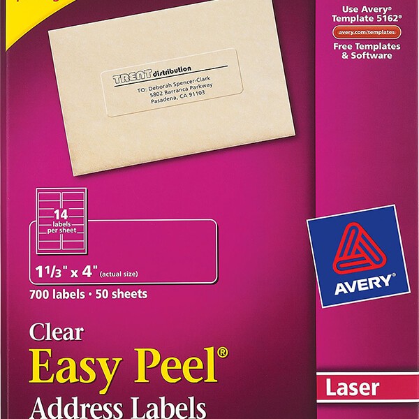 Avery® Easy Peel® Clear Address Labels5662 Avery Online Singapore