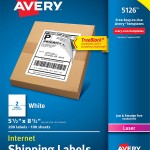 Avery® White Shipping Labels with TrueBlock® Technology-5126