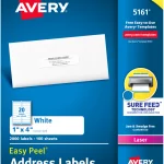 Avery® Easy Peel® White Address Labels-5161