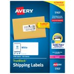 Avery® White Shipping Labels with TrueBlock® Technology-5163