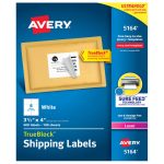 Avery® White Shipping Labels with TrueBlock® Technology-5164