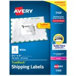 Avery® White Shipping Labels with TrueBlock® Technology-5168