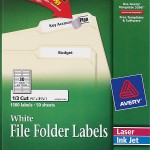 Avery® White File Folder Labels-5366