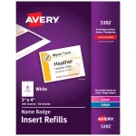 Avery® Name Badge Inserts-5392