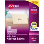 Avery® Easy Peel® Clear Address Labels-5660