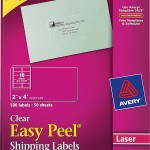 Avery® Easy Peel® Clear Shipping Labels-5663