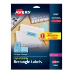 Avery® Blue Pastel High-Visibility Labels-5980