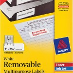 Avery® White Removable ID Labels-6460