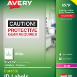 Avery® White Permanent Durable ID Labels-6579
