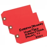 Avery® Red "G" Shipping Tags, Unstrung-12345