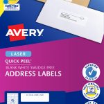 Avery® White Address Labels with Quick Peel™-L7156-100
