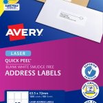 Avery® White Address Labels with Quick Peel™-L7164-100
