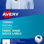 Avery® Fabric Name Badge Labels-L7418-15