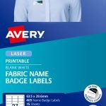 Avery® Fabric Name Badge Labels-L4784-15