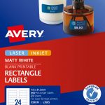 Avery® White Mini Data Labels-L7665-25