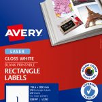 Avery® Glossy White Photo Quality Labels-L7767-25
