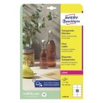 Avery Zweckform® Laser Crystal Clear Labels-L7783-25