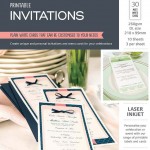 Avery® White Printable Invitation Cards, DL Size-982501