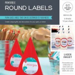 Avery® Glossy White Round Labels-982506