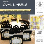Avery® Glossy White Oval Labels-982507