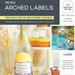 Avery® Laser Textured Arched Labels-982510