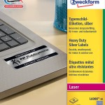 Avery Zweckform® Silver Heavy Duty Labels, Polyester-L6008-20