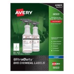 Avery® UltraDuty™ GHS Chemical Labels for Pigment-Based Inkjet Printers-60523