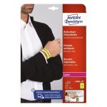 Avery Zweckform® Printable Heavy Duty Wristband, Yellow-L4001-10