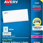 Avery® Easy Peel® White Address Labels-5155