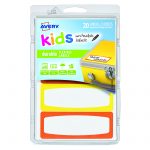 Avery® Durable Labels, Assorted Border Colors, Water-Resistant-41412