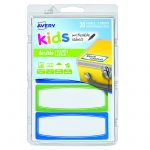 Avery® Durable Labels, Assorted Border Colors, Water-Resistant-41413