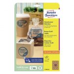 Avery Zweckform® Brown Kraft Labels-L7106-25Z
