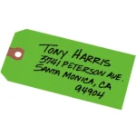 Avery® Green "G" Shipping Tags, Unstrung-12365